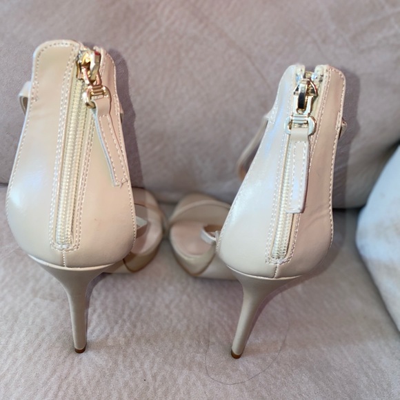 Women's boohoo nude 3 strap sandal heels size 9 - Picture 4 of 4